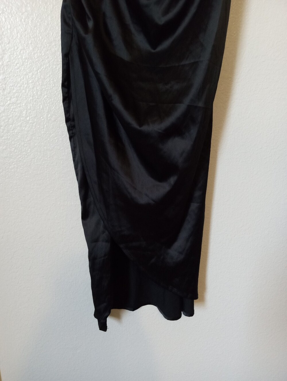 Cider Satin Lace Black Midi Dress Small NWT - Picture 5 of 8